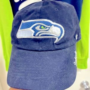 Seattle Seahawks w/bling Baseball Cap one size  NFL Forty Seven Apparel